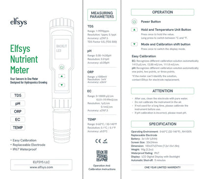 Elfsys Nutrient Meter 5 in 1